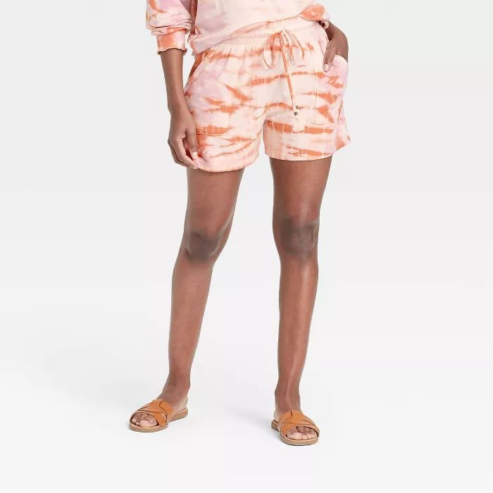 Women's Tie-Dye Lounge Shorts - Knox Rose™ Peach | Target