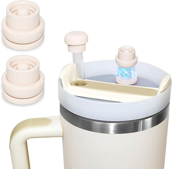 2 Pack Magnetic Straw Caps Compatible with BrüMate All Era and Stanley Tumblers, Silicone Straw ... | Amazon (US)