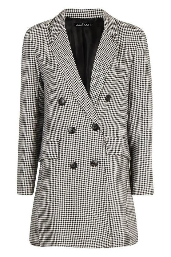 Dogtooth Double Breasted Blazer | Boohoo.com (US & CA)