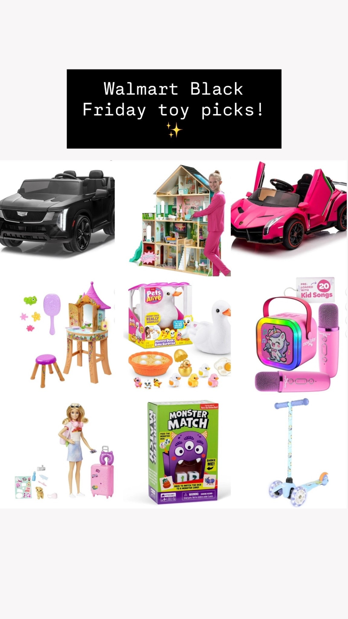 Black Friday toy sale at Walmart! Great prices on these items and some of them are rated top toys this year!! 

Toy gift guide 
Kids gift guide
Sale 

#LTKCyberWeek #LTKKids #LTKGiftGuide