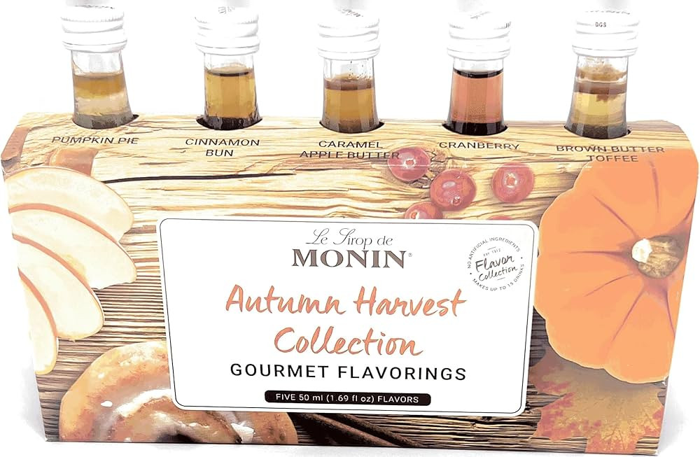 Monin - Autumn Harvest Collection, Great for Coffee, Tea, and Lattes, Non-GMO, Gluten-Free (Pumpk... | Amazon (US)