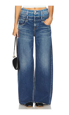 Moussy Vintage Bogota Double Belt Jeans in Blue from Revolve.com | Revolve Clothing (Global)