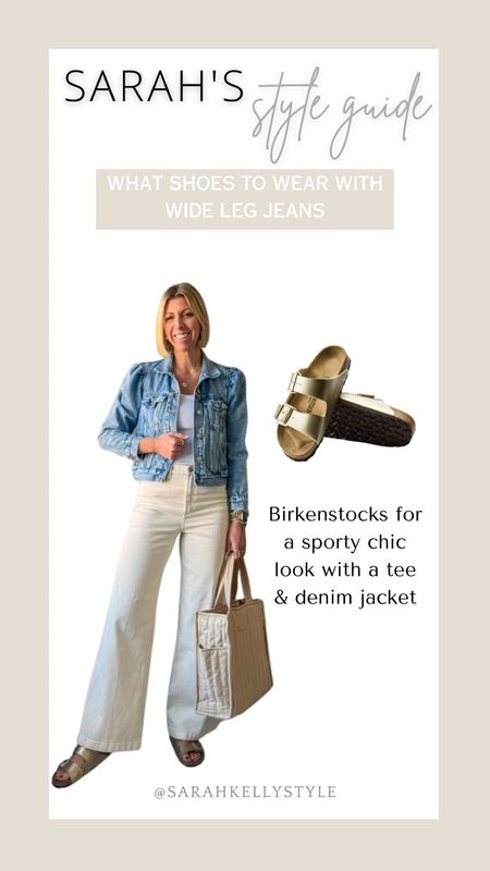 What shoes to wear with wide leg jeans 

#LTKstyletip #LTKSeasonal #LTKover40