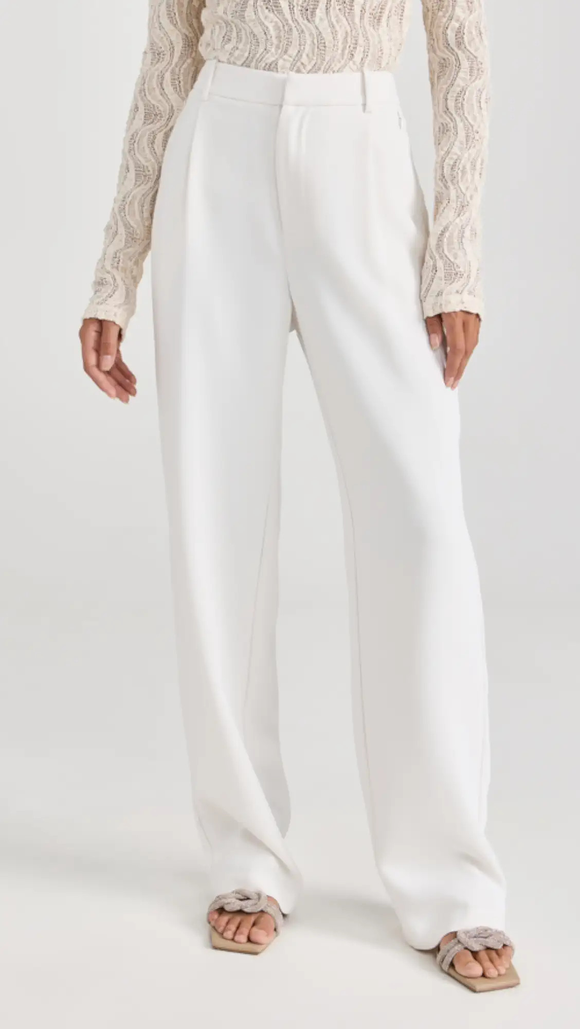 Good American Luxe Suiting Column Trousers | Shopbop | Shopbop