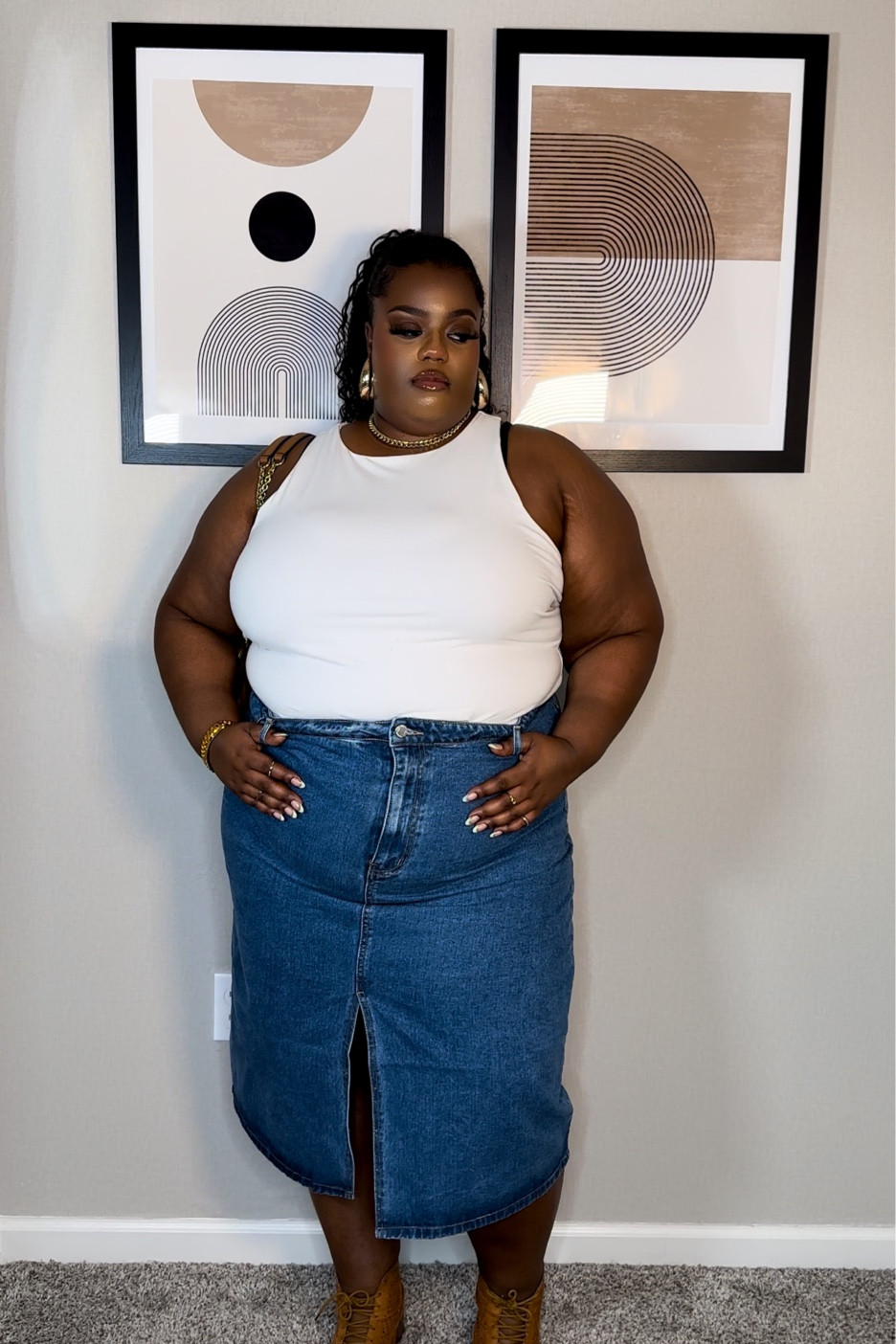 Summer outfit inspo, skirt and shoes are sold out so I provided some similar options

#LTKcurves #LTKmidsize #LTKunder50