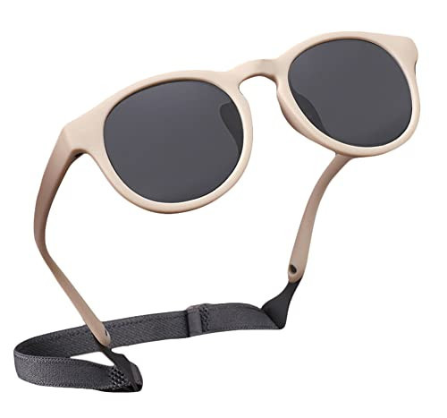 Cysocool Polarized Baby Sunglasses With Strap, 0-36 Months Toddler Anti UV 400 Sun Protection Sunglasses Infant Baby Girls Boys Flexible Frame Shatterproof Glasses Shades Kids Wrap Sunglasses | Amazon (UK)