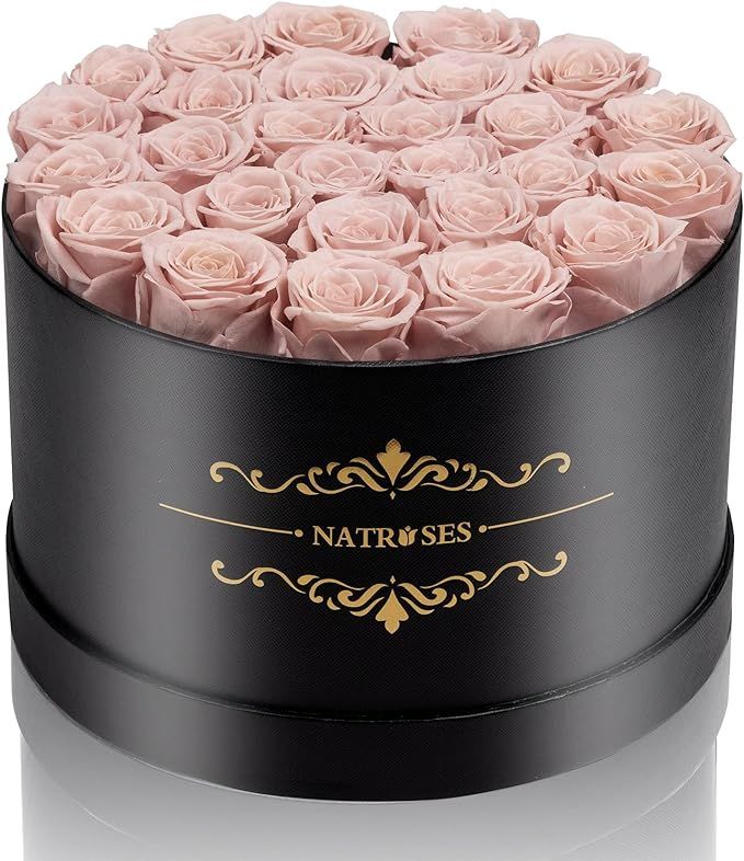NATROSES Forever Preserved Roses in a Box, 100% Real Roses That Last Up to 3 Years, Preserved Flo... | Amazon (US)