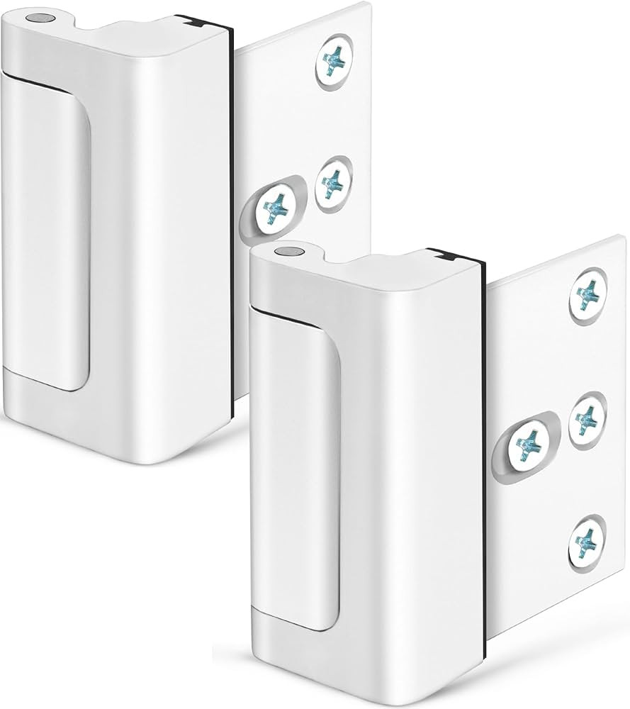 Home Security Door Lock, Childproof Door Reinforcement Lock for Kids Safety with 3" Stop 4 Screws... | Amazon (US)