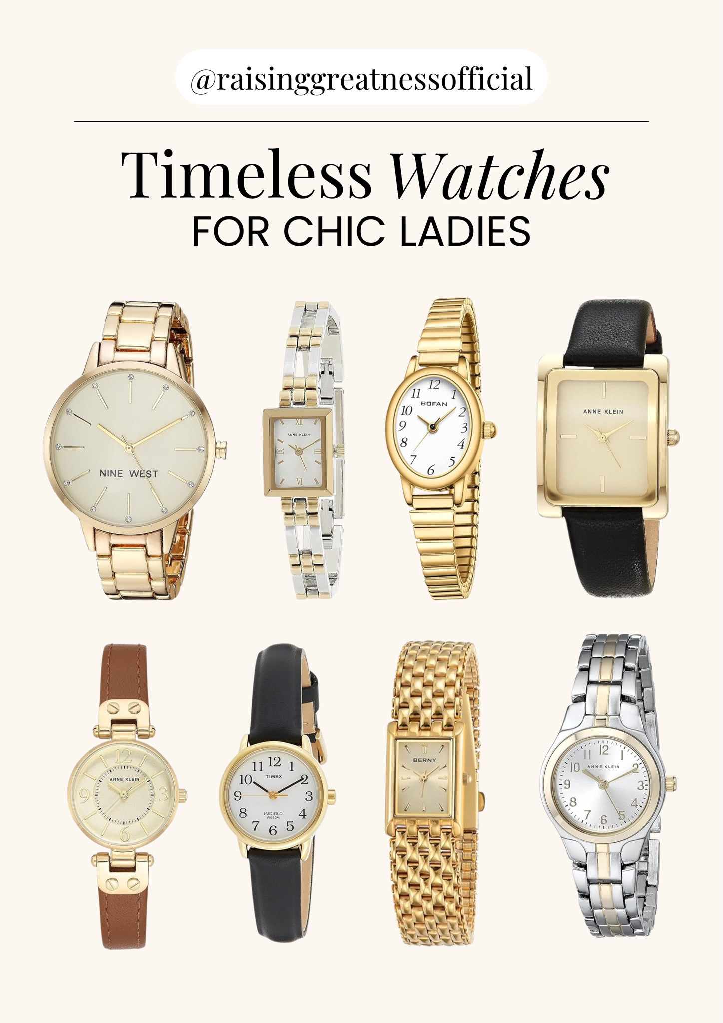 Elevate your everyday style with a classic timepiece! These timeless watches blend sophistication and functionality, perfect for adding a touch of elegance to any outfit. From sleek minimalist designs to sparkling statement pieces, find the perfect accessory to match your chic personality. ⌚💎 #TimelessStyle #ChicAccessories #ElegantWatches #StyleEssentials #LuxuryForLadies

#LTKStyleTip #LTKSaleAlert #LTKGiftGuide