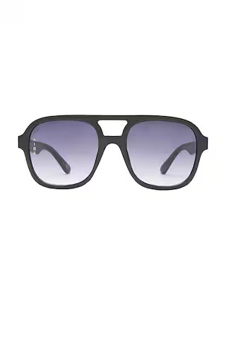 AIRE Whirlpool Sunglasses in Black & Smoke Gradient from Revolve.com | Revolve Clothing (Global)