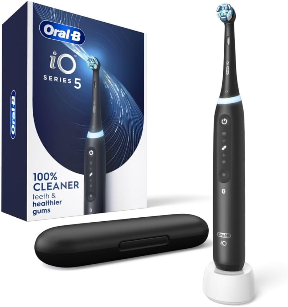 Oral-B iO Series 5 Electric Toothbrush with (1) Brush Head, Rechargeable, Black | Amazon (US)