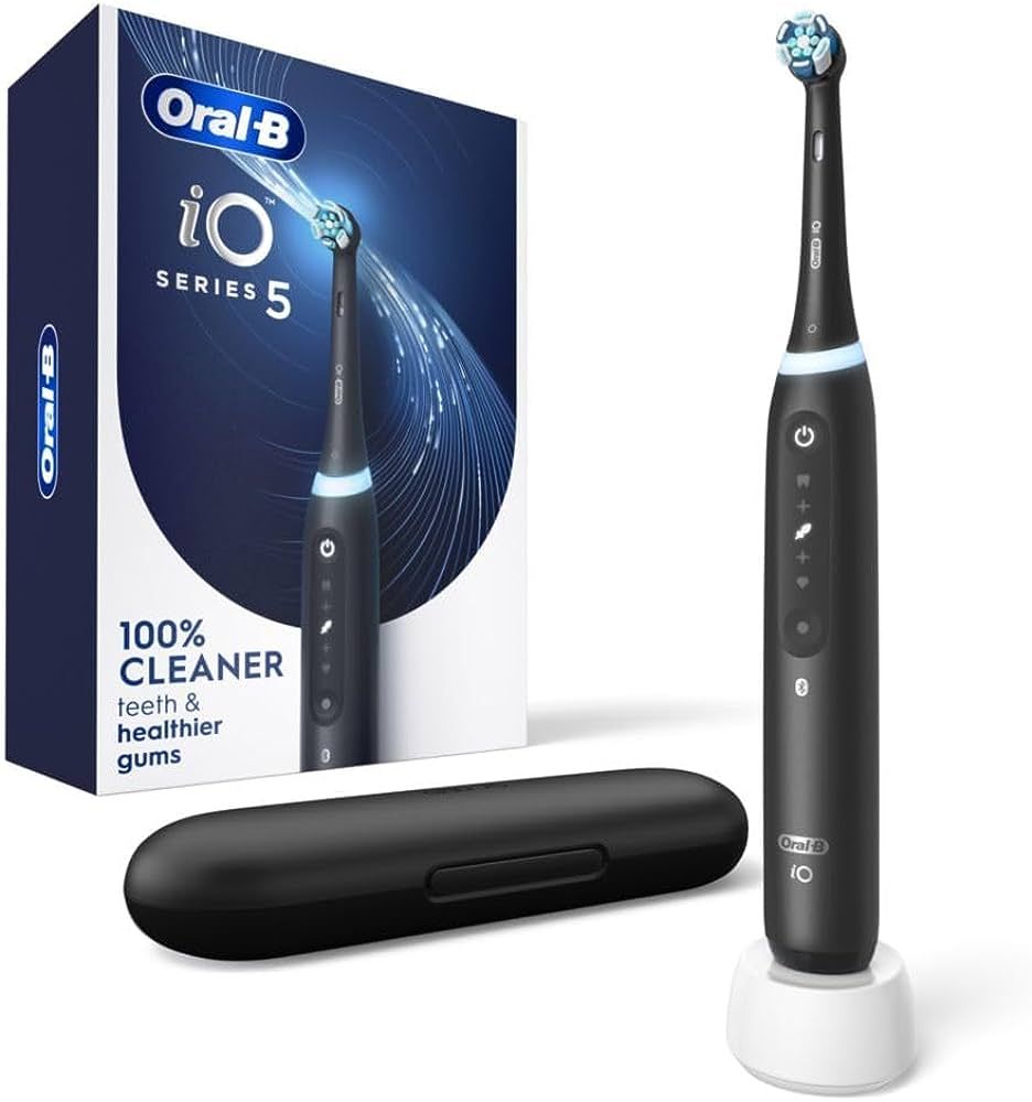 Oral-B iO Series 5 Electric Toothbrush with (1) Brush Head, Rechargeable, Black | Amazon (US)