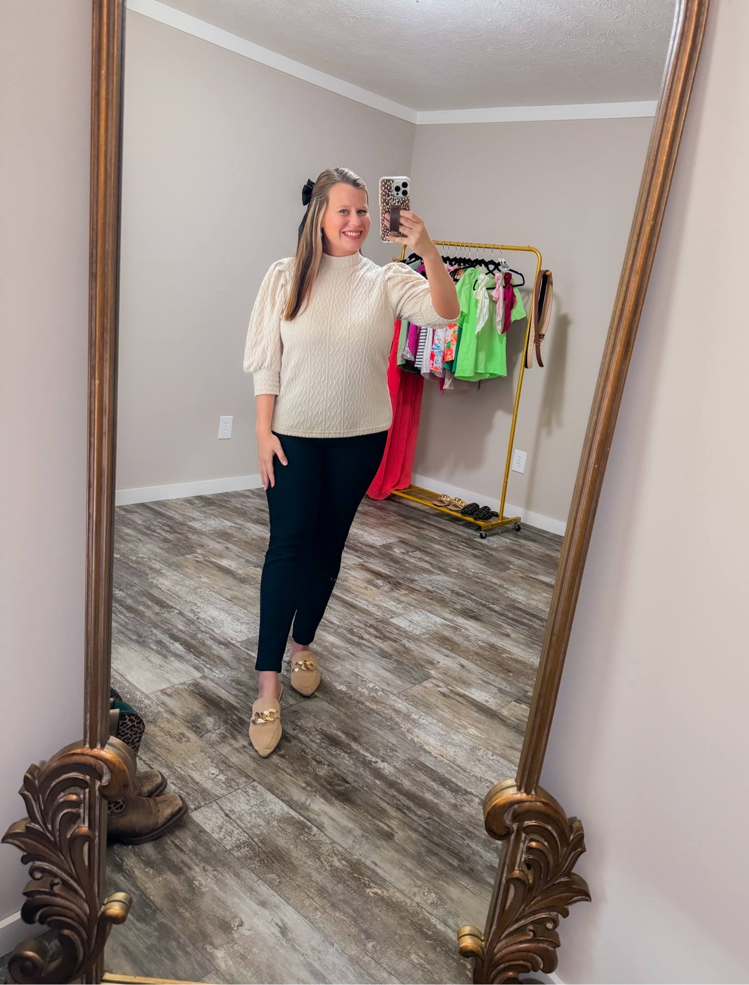 Teacher Fit | Neutral | Casual 
Top: Size Large 
Pants: Medium
Shoes: True to Size

#LTKworkwear #LTKstyletip #LTKfindsunder50