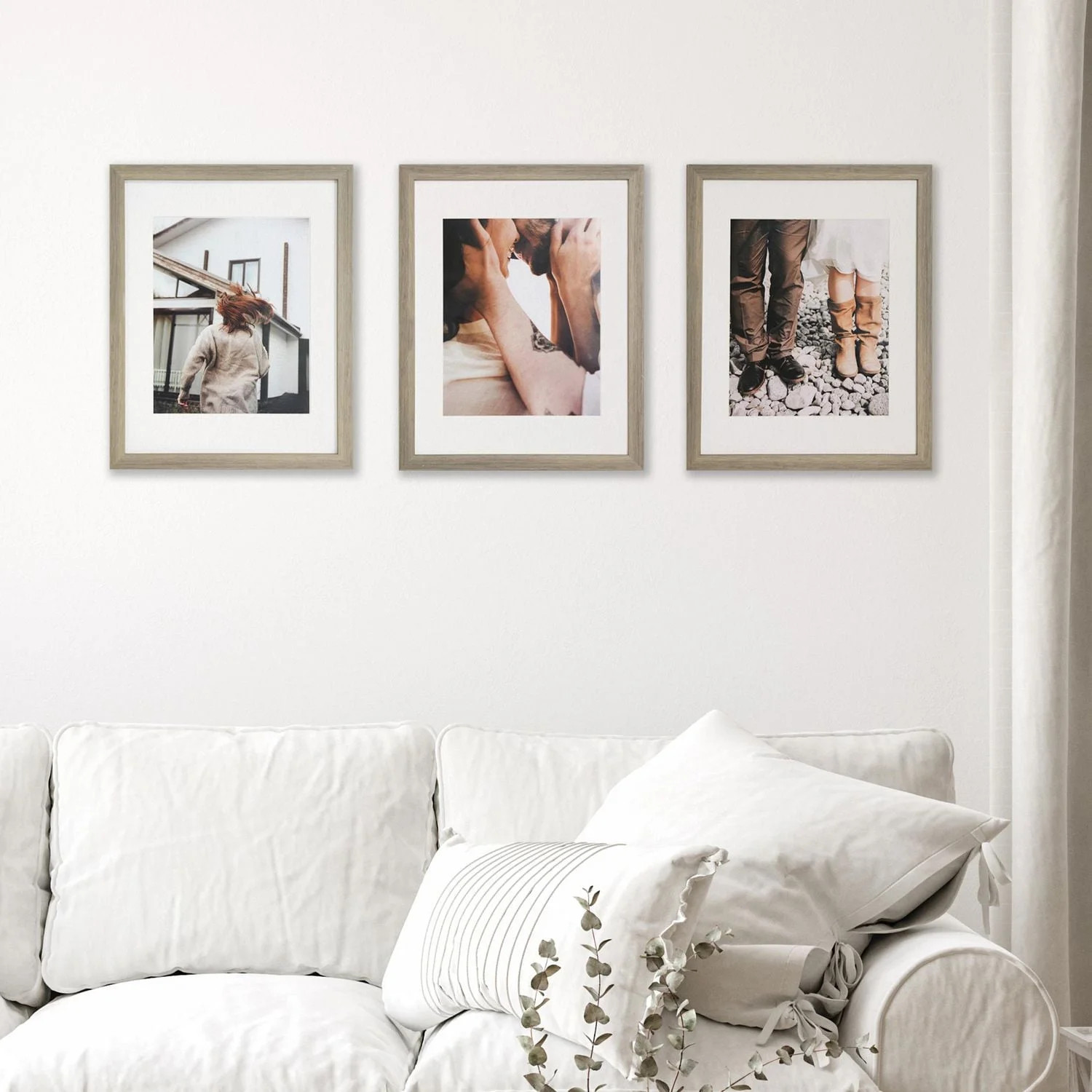 11x14 pack of 3, 3pc 11x14" wood frames, white mat | Walmart (CA)