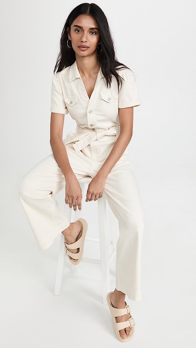 Anessa Puff Sleeve Jumpsuit | Shopbop