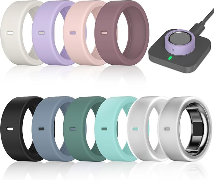 10 Pack Ring Cover Compatible with Oura Ring Gen 4/4 Ceramic, Oura Ring Gen 3 Horizon/Heritage, S... | Amazon (US)