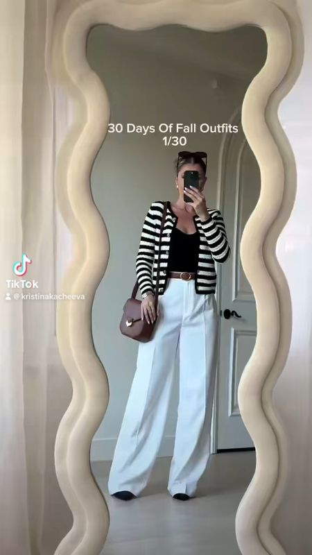 Fall outfit idea #striped #pants #oldmoney #outfit #fall #autumn 

#LTKSeasonal #LTKfindsunder50 #LTKfindsunder100