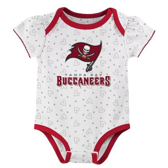 NFL Tampa Bay Buccaneers Girls' Newest Fan 3pk Bodysuit Set | Target