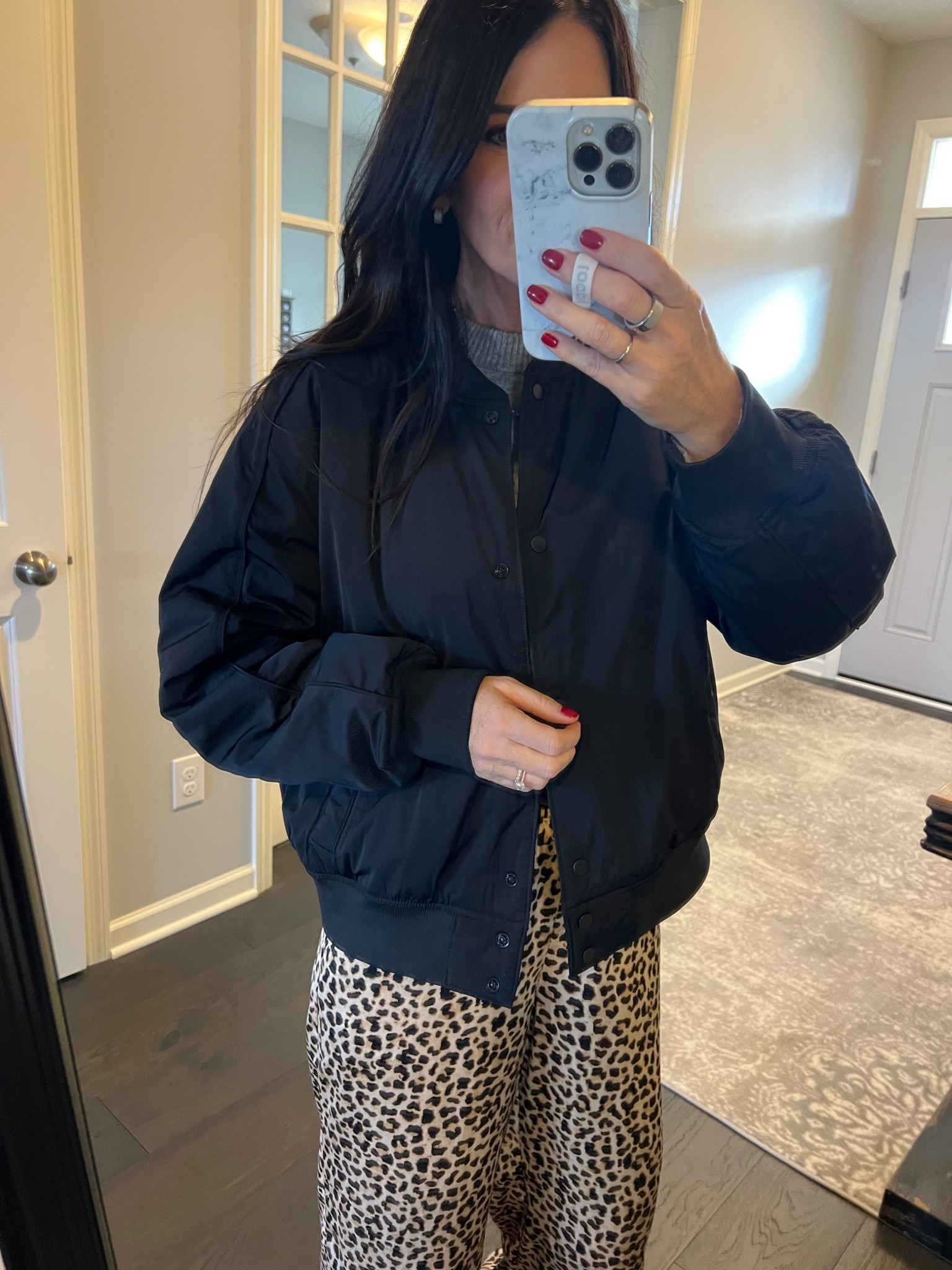 This bomber jacket is so versatile! I wore it to a soccer game yesterday with jeans and tennis shoes, and threw it on over a sweater and satin pants for church this morning. It’s on crazy sale for Black Friday and comes in a few colors. A great closet addition at a great price. It’s true to size, I got a size small so it would be a little oversized  

#LTKGiftGuide #LTKSaleAlert #LTKCyberWeek