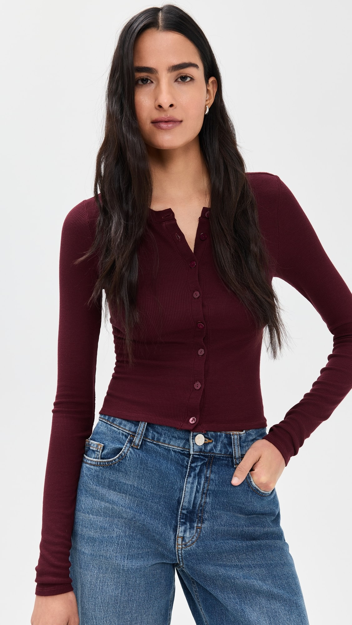 Silk Rib Essential Cardigan | Shopbop