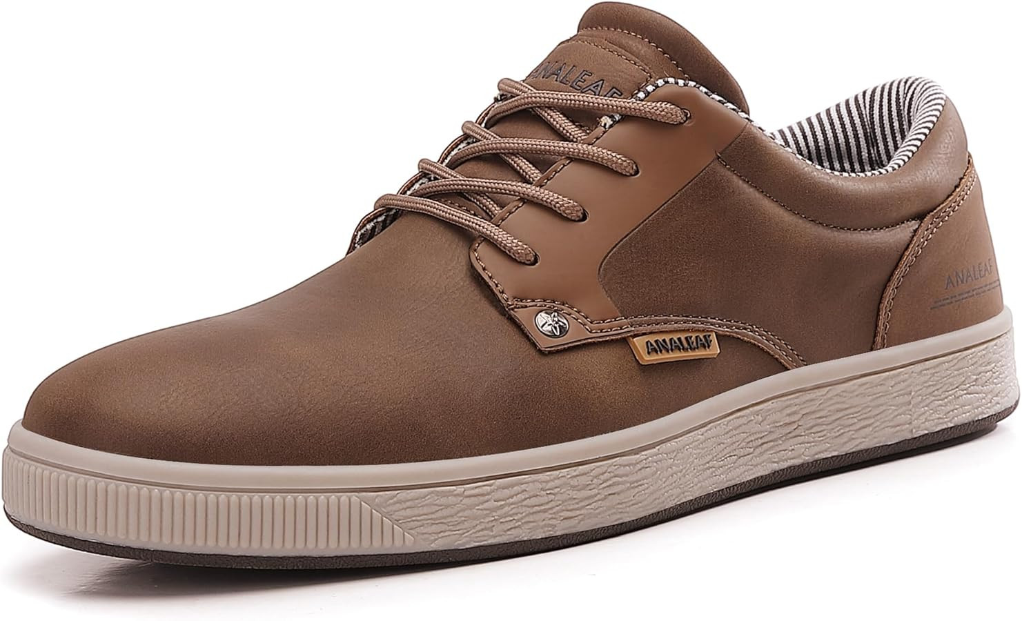 Mens Casual Oxfords Fashion Sneakers Soft Comfortable Lace-Up Dress Shoes | Amazon (US)