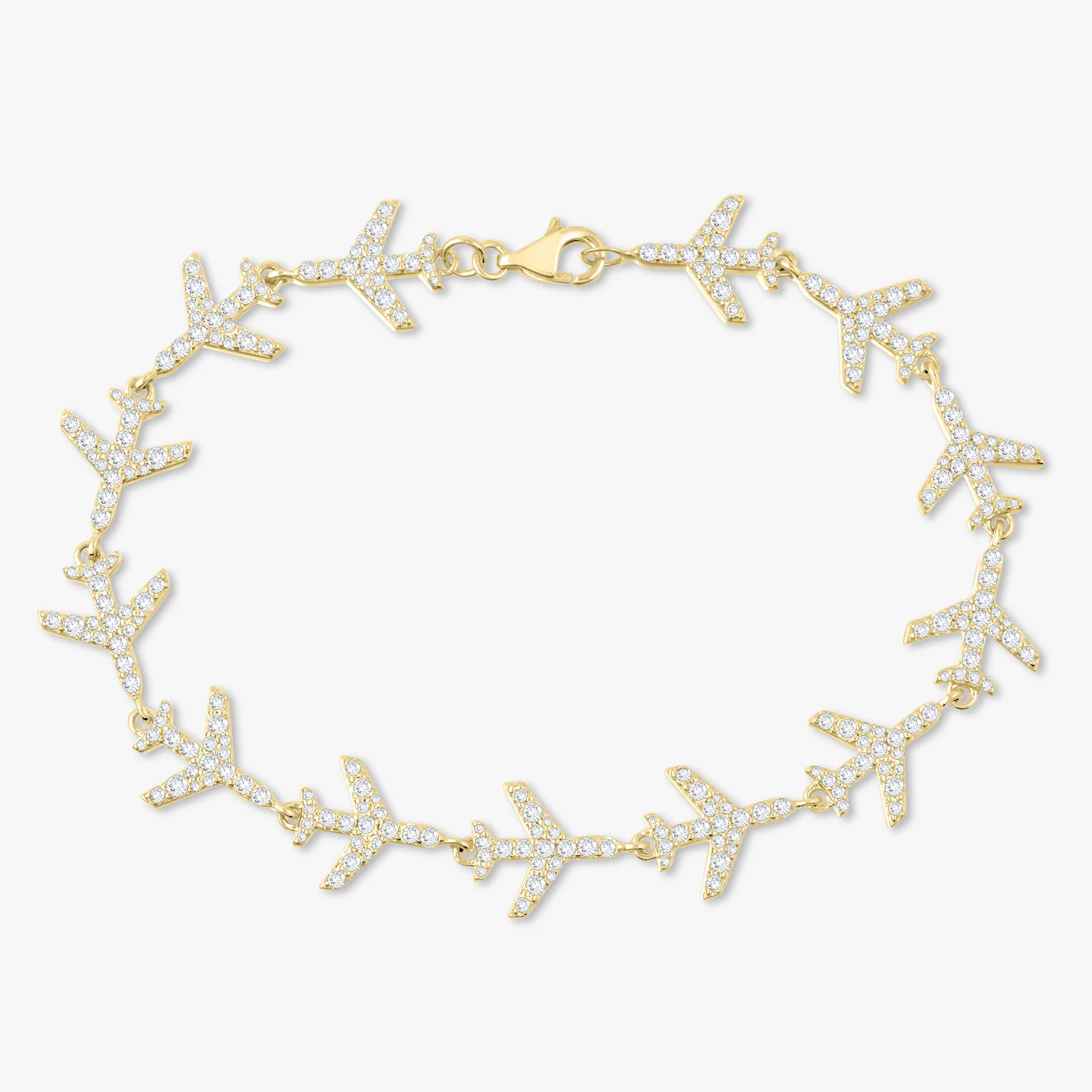"Cloud Nine" Airplane Diamond Tennis Bracelet 2.07 ctw | RW Fine Jewelry