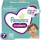 Diapers Size 7, 88 Count - Pampers Cruisers Disposable Baby Diapers, ONE MONTH SUPPLY (Packaging May | Amazon (US)