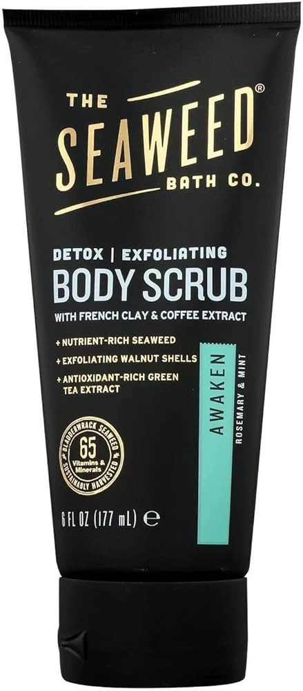 Seaweed Bath Co. Detox Body Scrub, Rosemary Mint Scent, 6 Ounce, Sustainably Harvested Seaweed, F... | Amazon (US)
