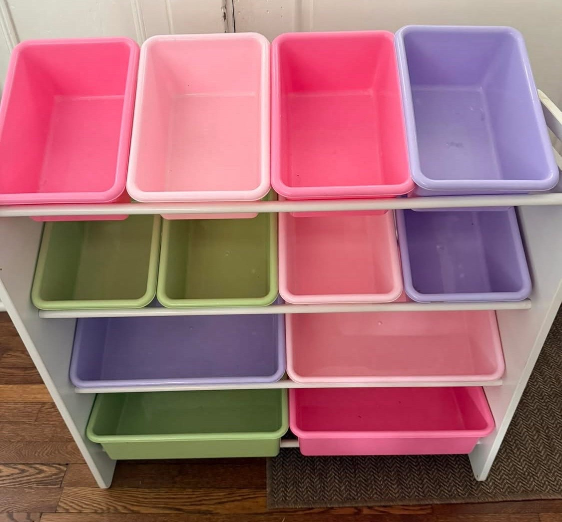 Freshly assembled! Love this kids storage organizer so that toddlers can grab their own toys and clean up after. 🎉🧸 On sale now on Amazon. 

#LTKmomlife #LTKKids #LTKHome