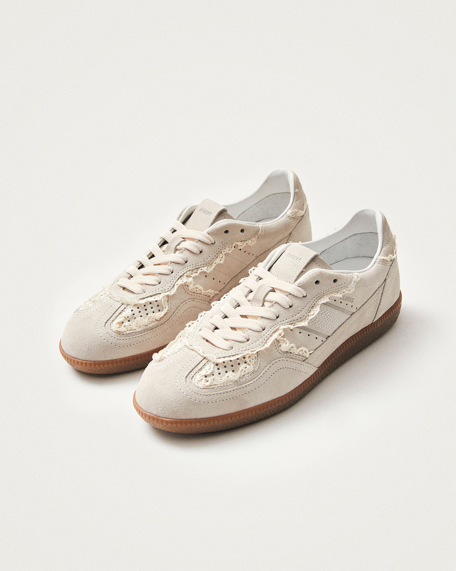 ALOHAS Tb.490 Crochet Cream Leather Sneakers | Haven Well Within