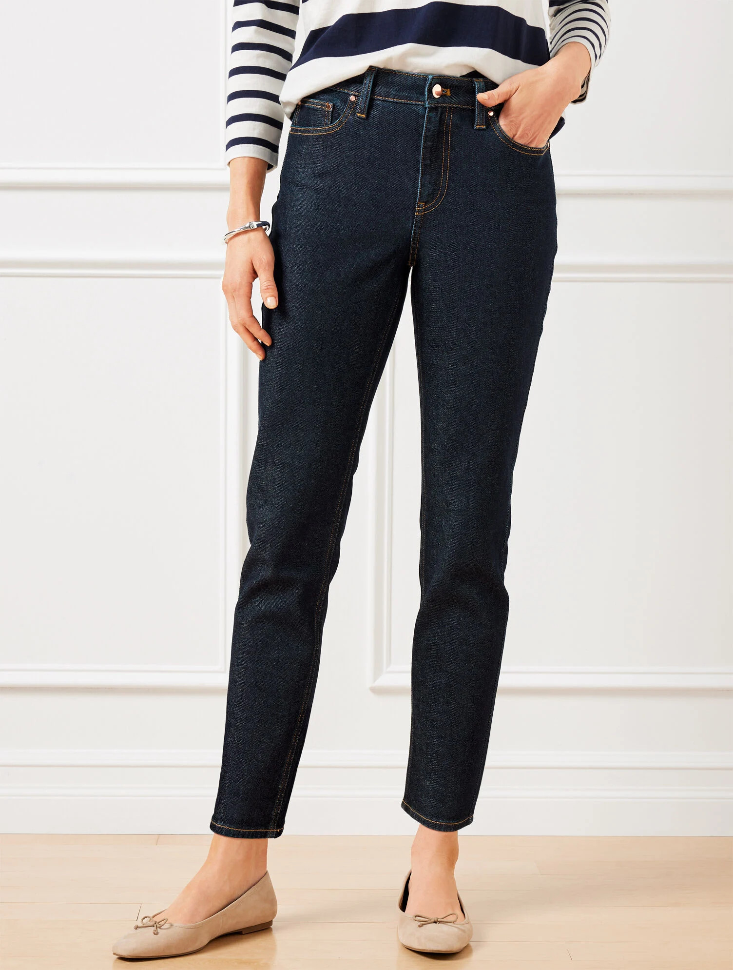 Slim Straight Ankle Jeans - Regina Wash | Talbots