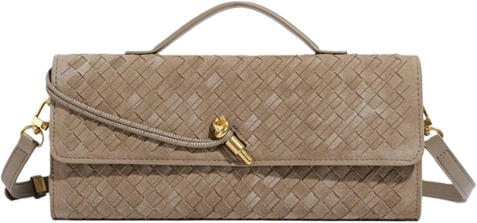 Suede Handbags for Women Handmade Trendy Evening Bag PU Suede Leather Handbags Crossbody Clutch P... | Amazon (CA)