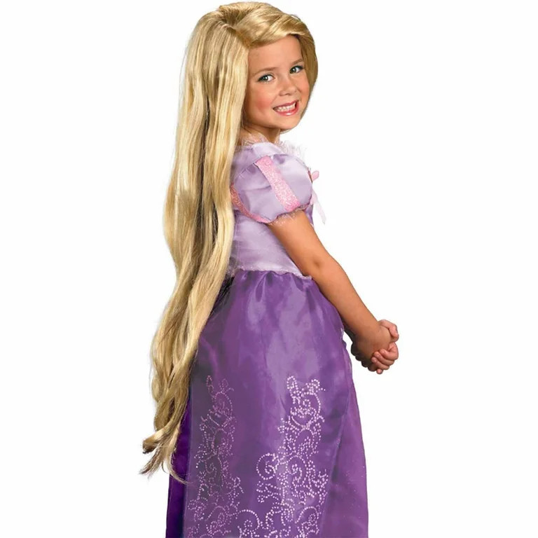 Child Girls Tangled Rapunzel Costume Long Blonde Wig | Walmart (US)