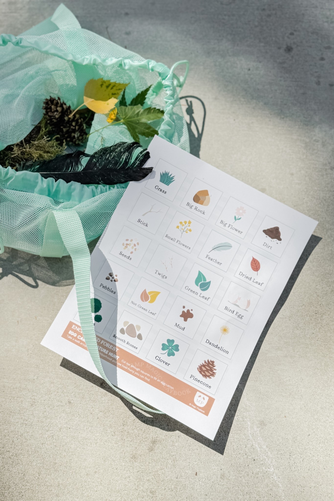 Camp Magic Playbook — Enchanted Forest

We went on a nature hunt yesterday and instead of using an egg carton to collect our items we decided to bring our mesh bag, which worked perfectly! ☀️

#LTKKids