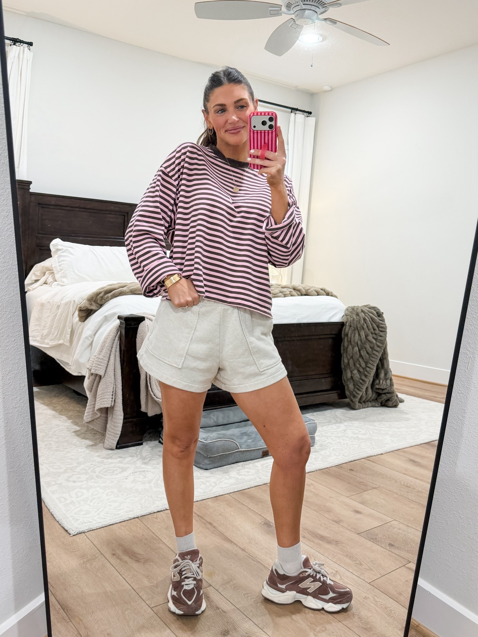 Another day, another striped shirt and shorts outfit!

#LTKgrwm #LTKmomlife #LTKootd
