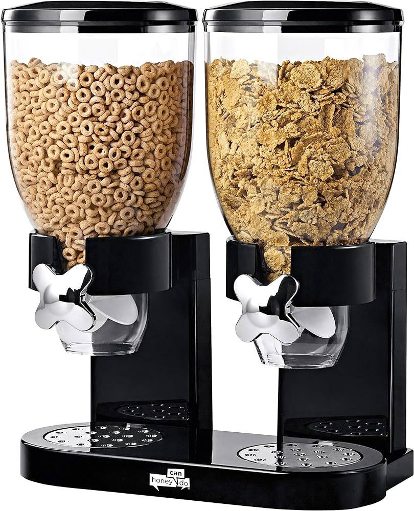 Dispensable Dry Food Dispenser, Dual Control, Black/Chrome, KCH-06121 | Amazon (US)