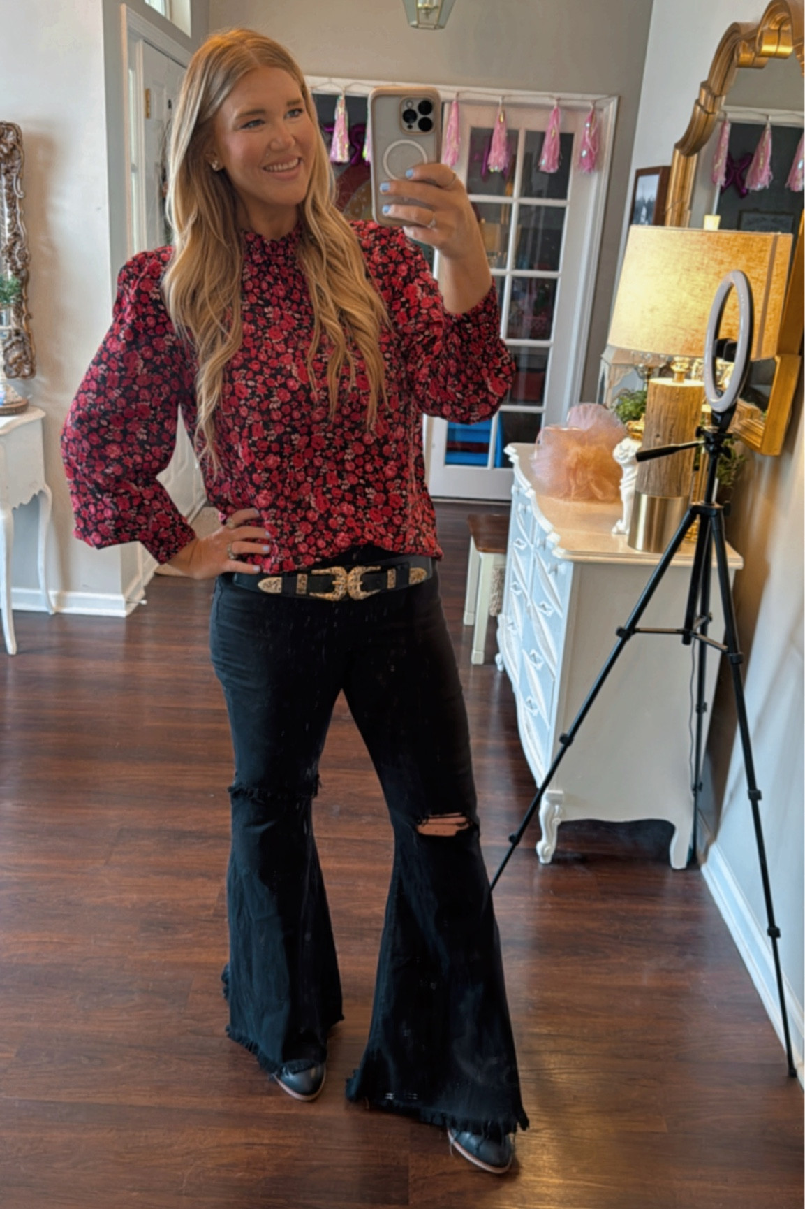 Palm Sunday church outfit! 
Jeans: size 30 (o2 denim brand)
Top: xl 


#LTKsalealert #LTKmidsize #LTKfindsunder100