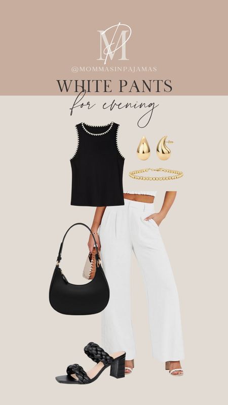White pants are a necessary and versatile piece to have in your closet! These white pants from Amazon are petite friendly and can easily be dressed up or dressed down! petite white pants, petite pants, summer date night outfit, summer date night look, summer dinner look

#LTKFindsUnder50 #LTKSeasonal #LTKStyleTip