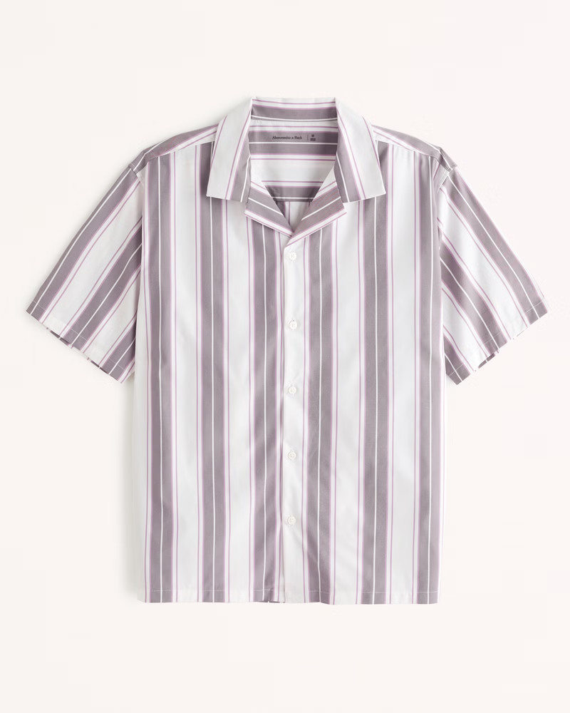 Performance Camp Collar Button-Up Shirt | Abercrombie & Fitch (US)