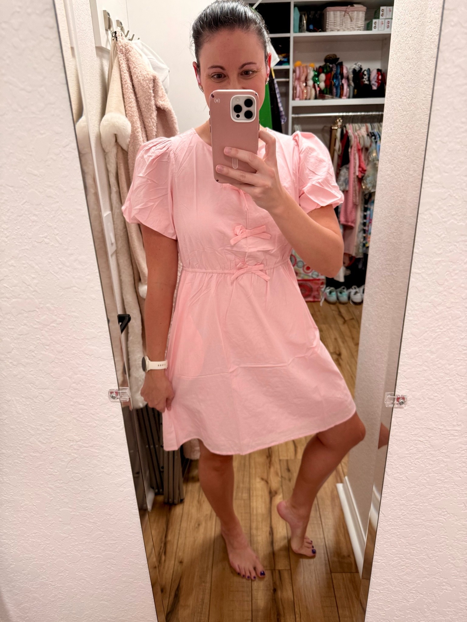 New Amazon purchase! I had a dress like this before that was too short but this length from Amazon is perfection! It has pockets and it comes in multiple colors! I am wearing a medium!

#LTKgrwm #LTKootd #LTKdayinmylife
