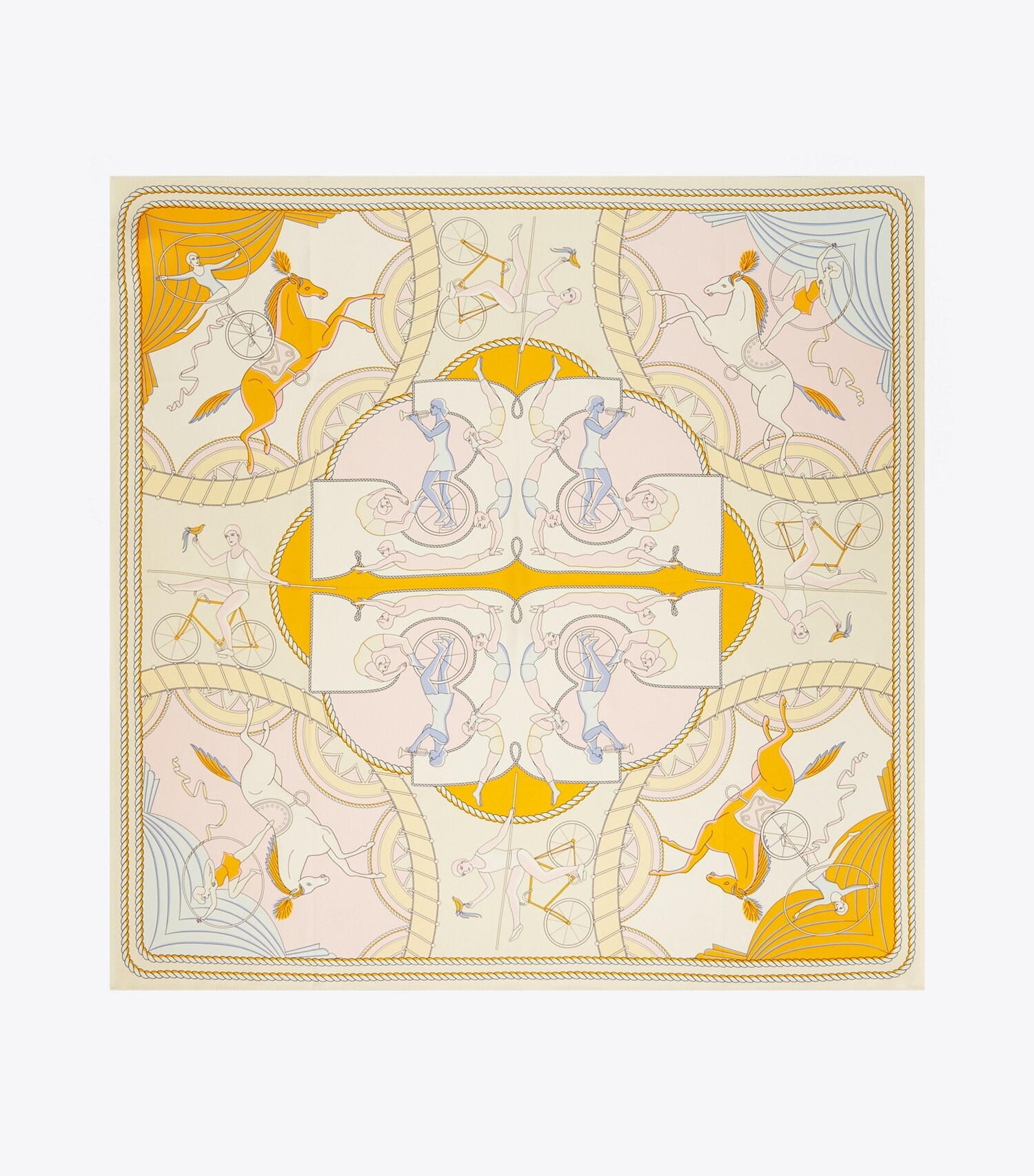 Aeronauts Double-Sided Silk Square: Women's Designer Scarves | Tory Burch | Tory Burch (US)