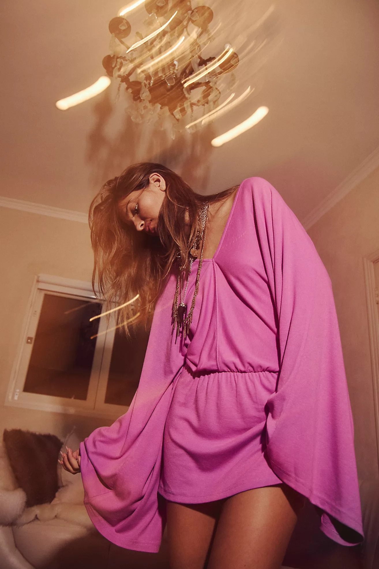 Good Feels V-Neck Mini Dress | Free People (Global - UK&FR Excluded)