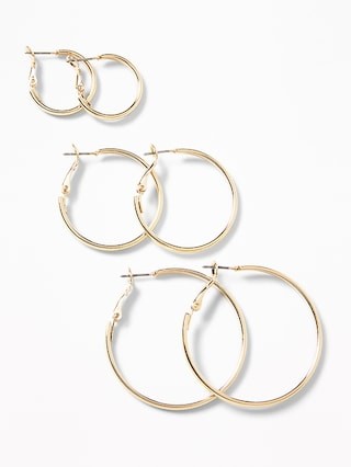 Hoop Earrings 3-Pack For Women | Old Navy (US)