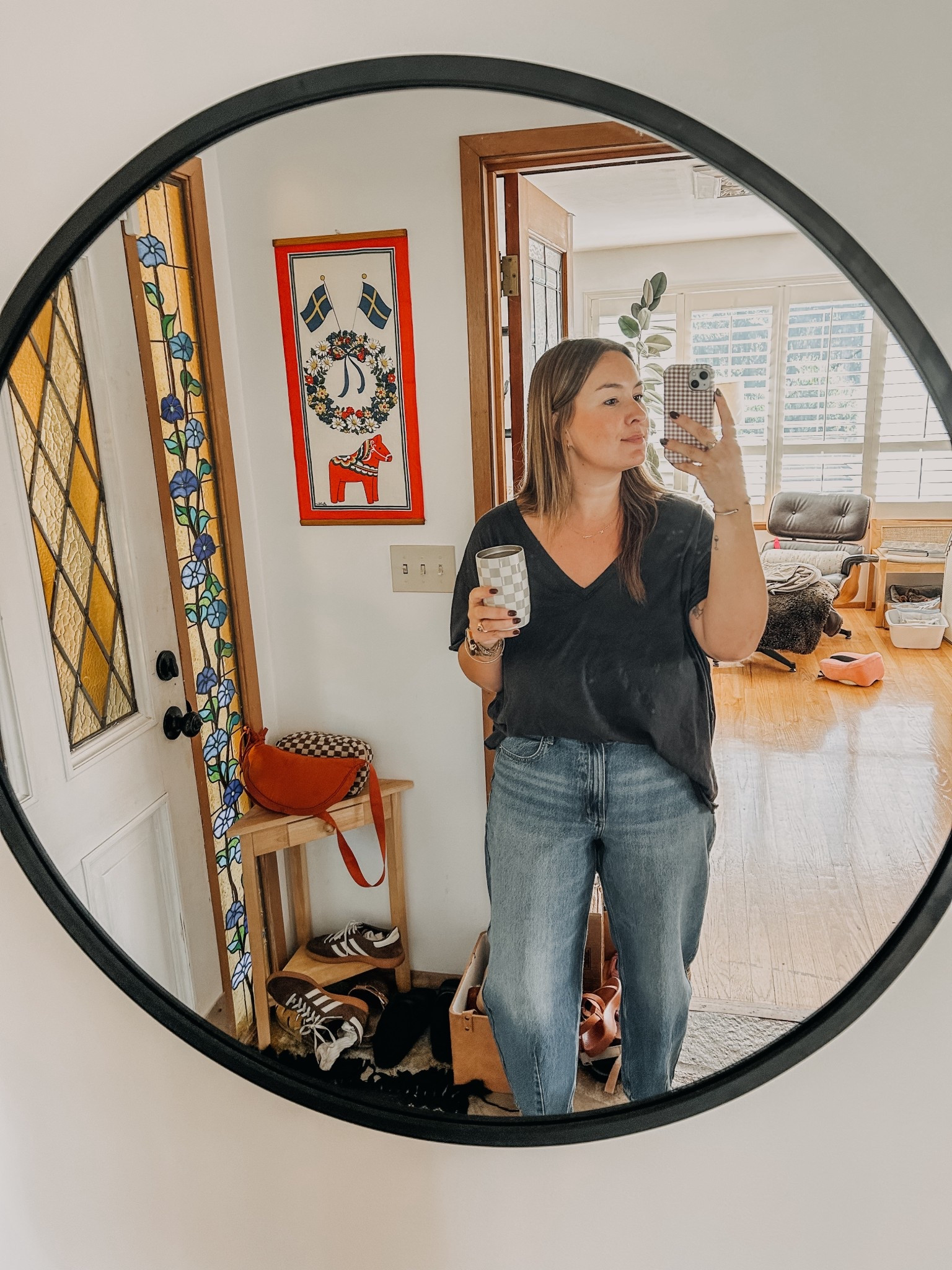Another day another coffee in my go to cup! Taking the $35 barrel jeans out for a spin in the real world and paired it with this oversized $38 free people tee 

#LTKMidsize #LTKStyleTip #LTKFindsUnder50