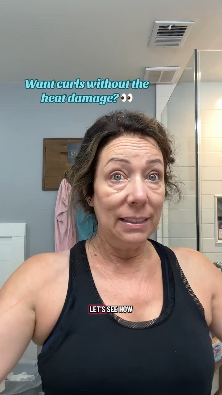 Kitsch heatless curler 🌙 Easy overnight curls, no heat required! #HeatlessCurls #KitschHair Kitsch