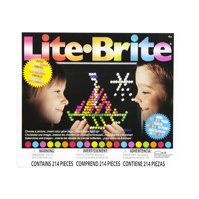 Lite-Brite Classic, Bold & Bright Edition, STEM and Unisex for Children Ages 4 and up | Walmart (US)