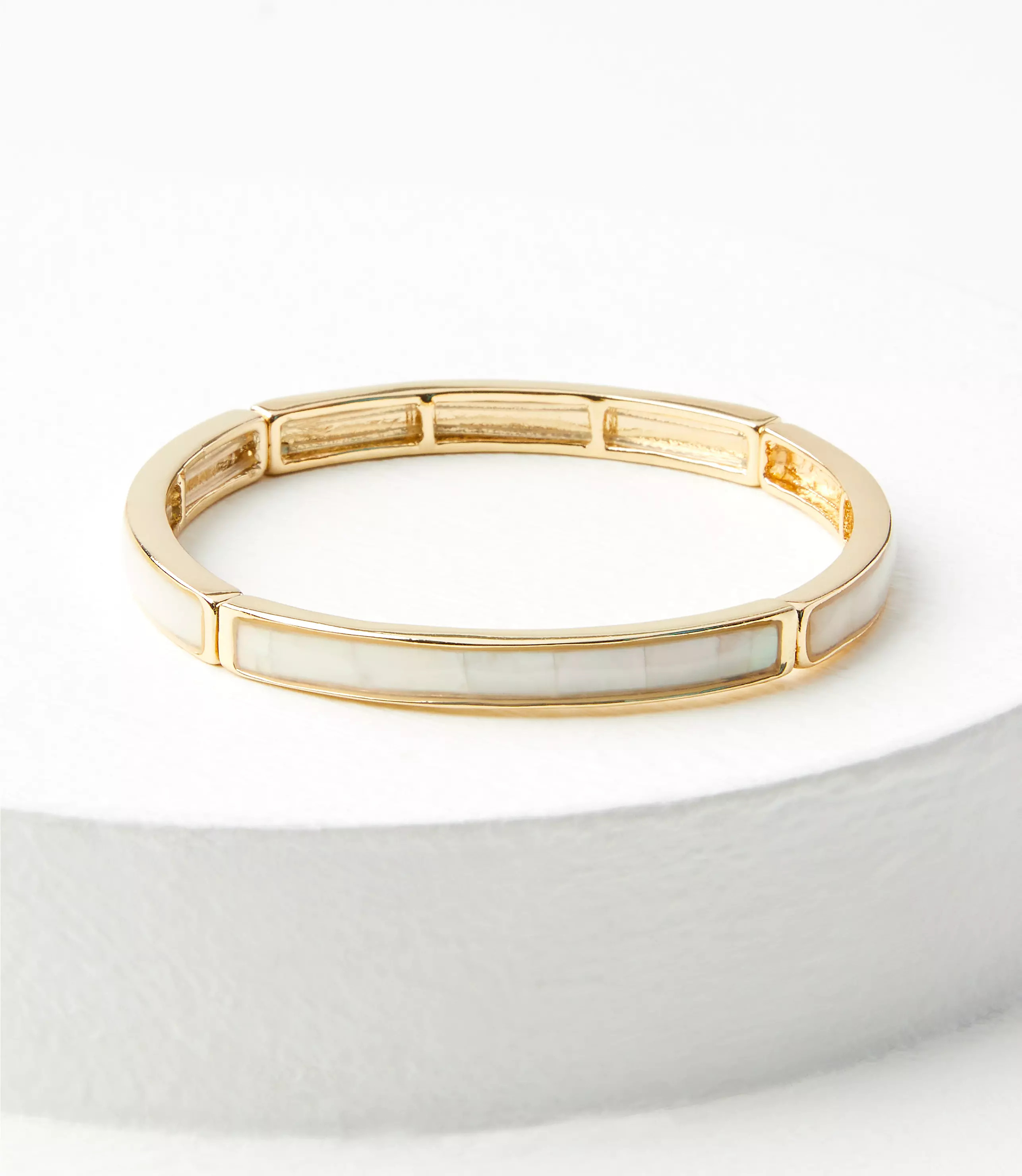 Mother Of Pearl Stretch Bracelet | LOFT