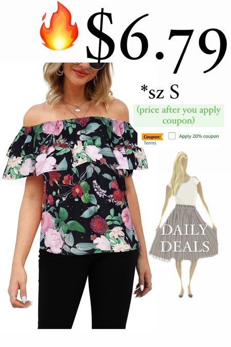 Floral blouse
Ruffle blouse
Off the shoulder top
Vacation outfit

#LTKtravel #LTKsalealert #LTKworkwear