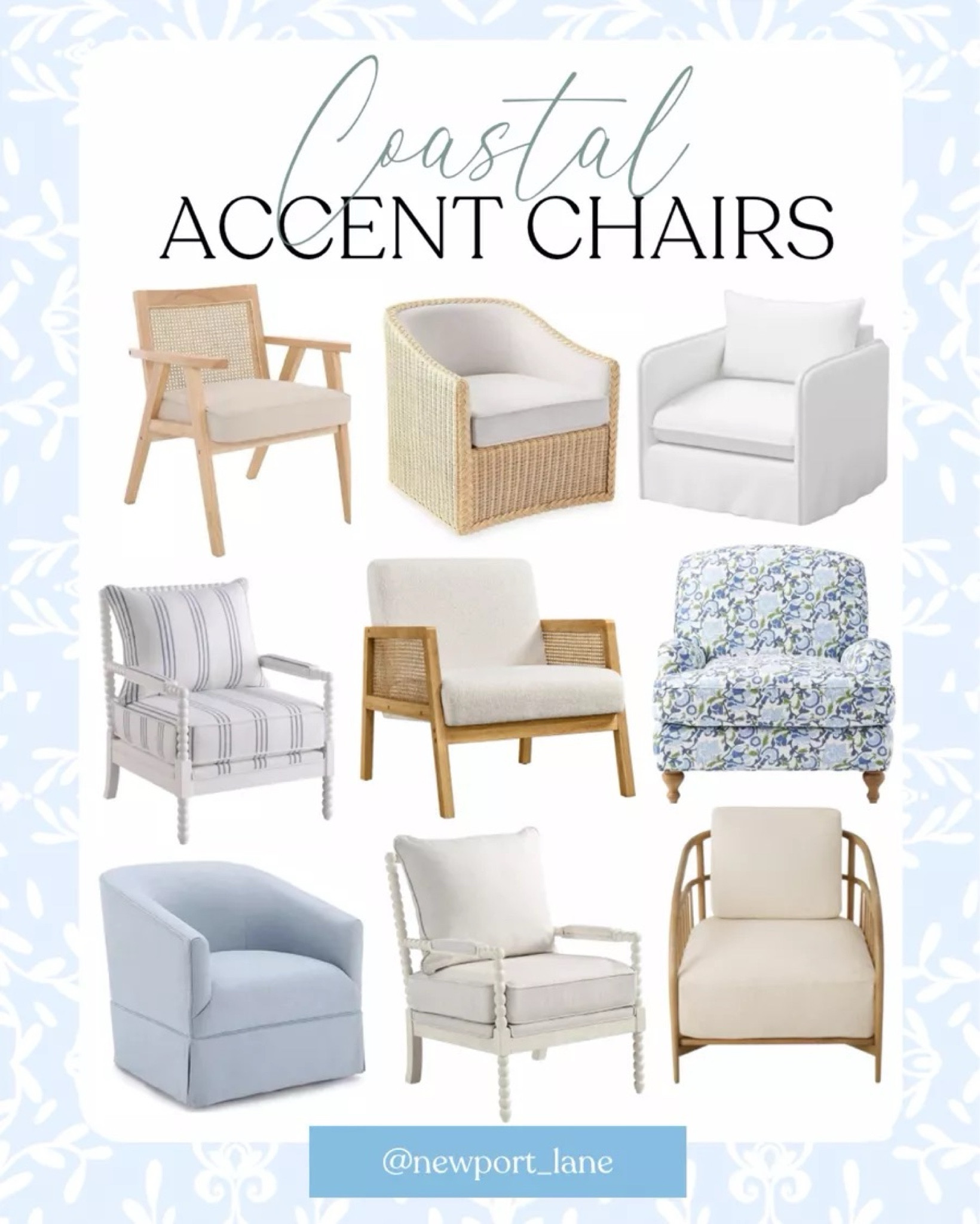 Coastal accent chairs roundup! So many different colors and styles I’m loving!
11/30

#LTKStyleTip #LTKHome