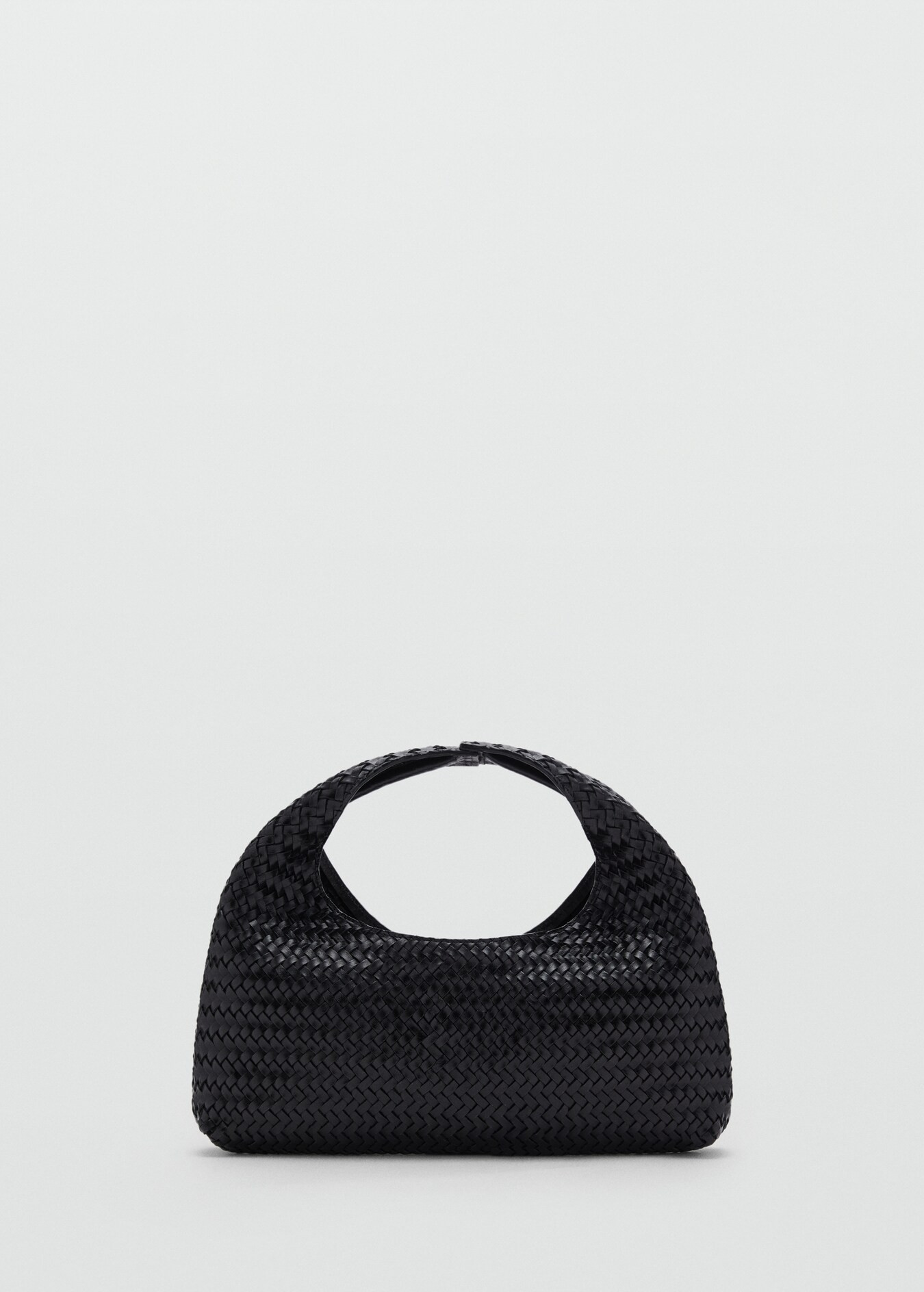 Braided leather handbag - Women | MANGO United Kingdom | MANGO (UK)